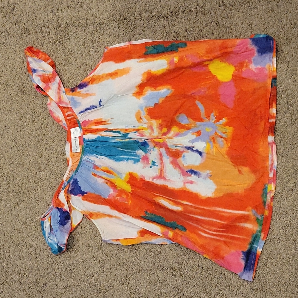 XL Off the Shoulder Sunset Colored Top